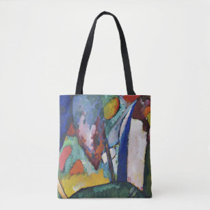 The Waterfall by Wassily Kandinsky Tote Bag