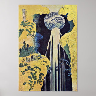 The Waterfall Of Amida Behind The Kiso Road (From Poster