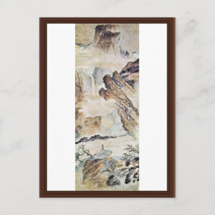 The Waterfall On Mount Lu By Tao Chi (Best Quality Postcard