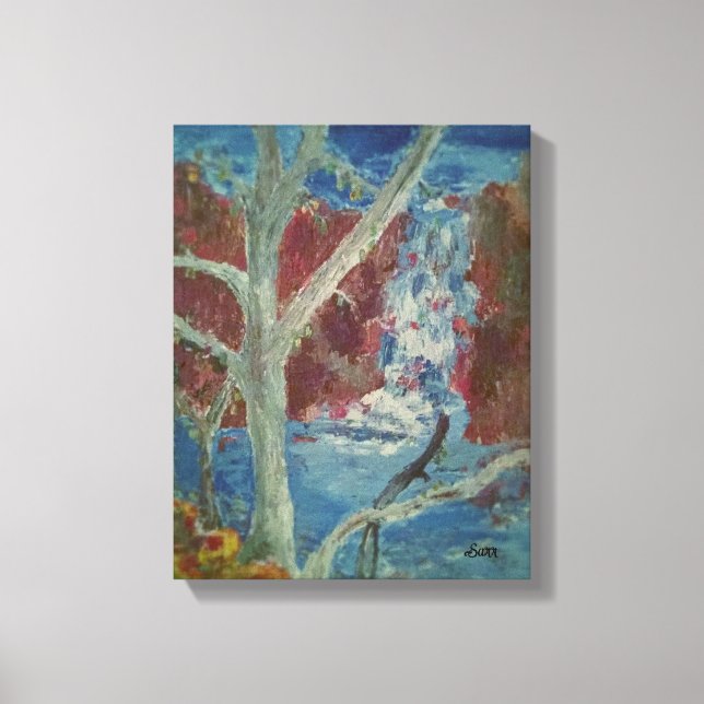 The Waterfalls Keene NH Canvas Print (Front)