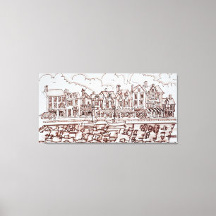 The Waterfront, Amiens   Somme, France Canvas Print