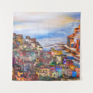 The waterfront in Naplesitaly,naples,napoli,city,e Tapestry