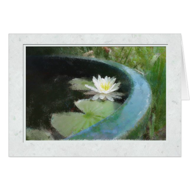The Waterlily Card (Front Horizontal)