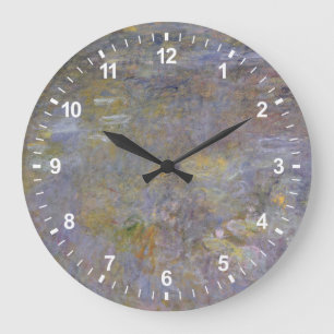 The WaterLily Pond Large Clock