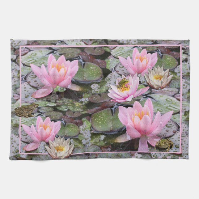 The Waterlily Pond Tea Towel (Horizontal)