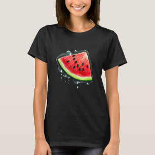 The Watermelon in Splash of Water Summertime Vibe T-Shirt