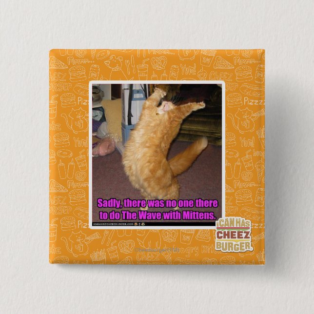 The Wave 15 Cm Square Badge (Front)
