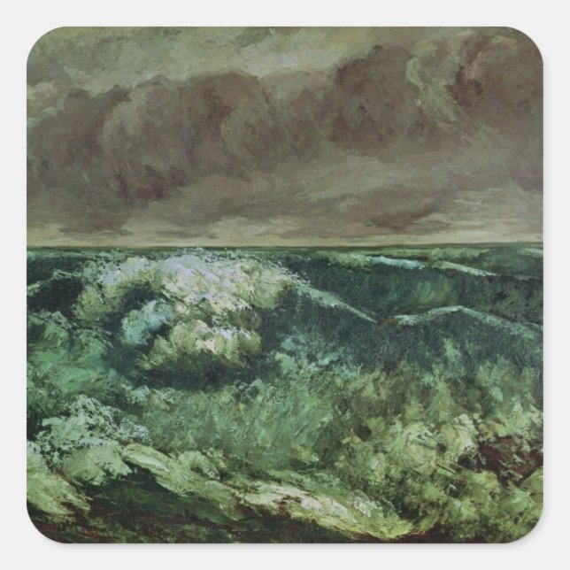 The Wave, after 1870 Square Sticker (Front)