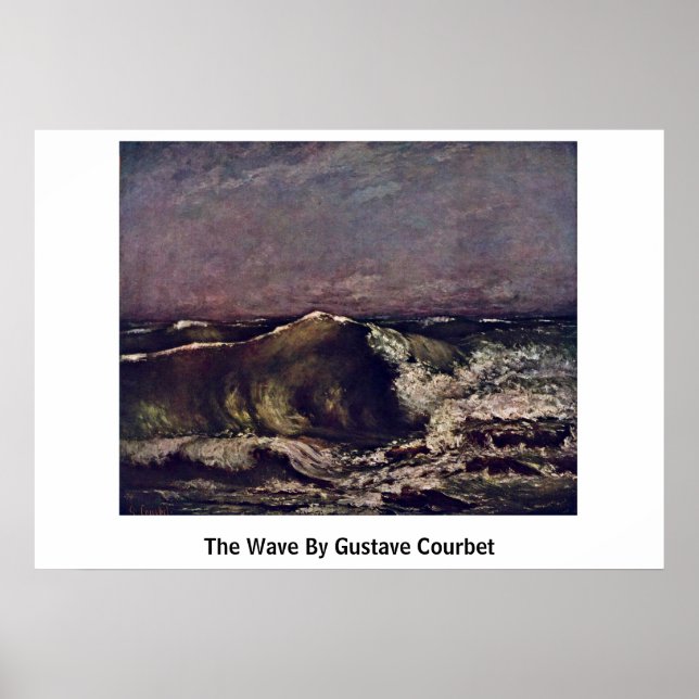 The Wave By Gustave Courbet Poster (Front)