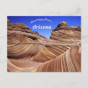 The Wave Coconino County Arizona Postcard