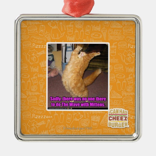 The Wave Metal Tree Decoration (Front)