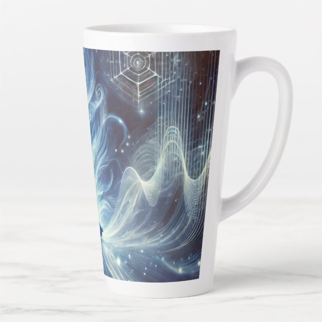 The Wave of Memory Latte Mug (Right)
