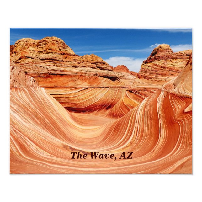 The Wave Photograph, Arizona, AZ Photo Print (Front)