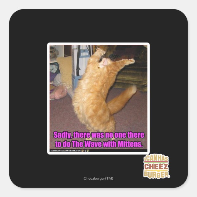 The Wave Square Sticker (Front)