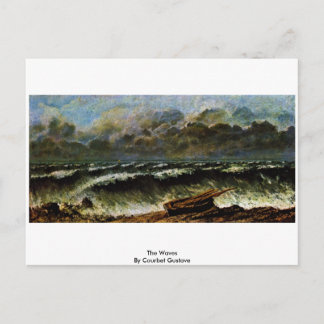 The Waves By Courbet Gustave Postcard