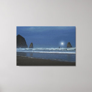 The Waves Chicane 36 x 24 Stretched Canvas Print