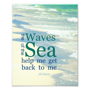 The Waves of the Sea Literary Quote Photo Print