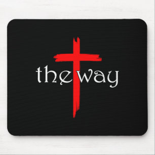 The Way Jesus Cross Inspired Bible Christian Relig Mouse Mat