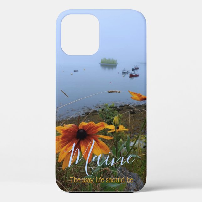 The way life should be orange Daisy, Lubec Maine Case-Mate iPhone Case (Back)