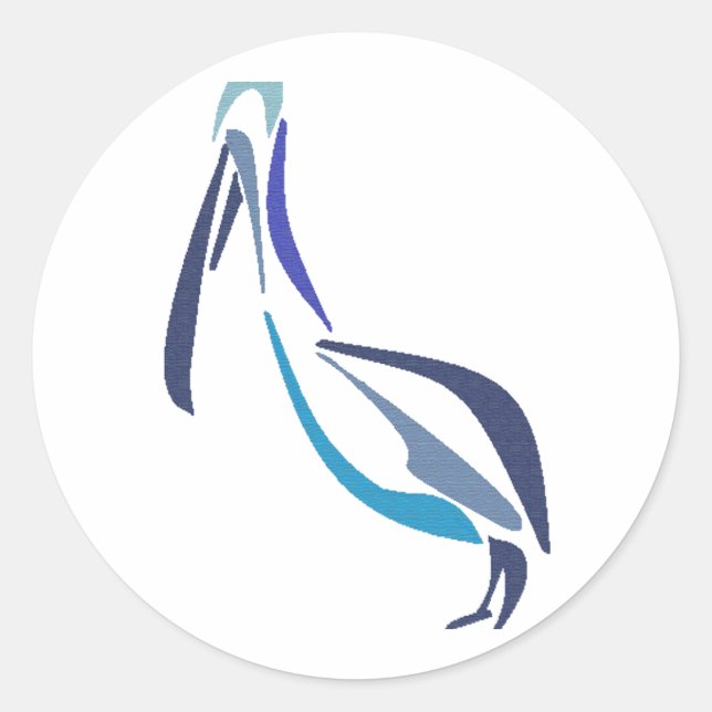 The way pelican classic round sticker (Front)