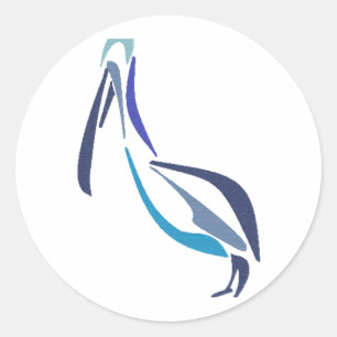 The way pelican classic round sticker