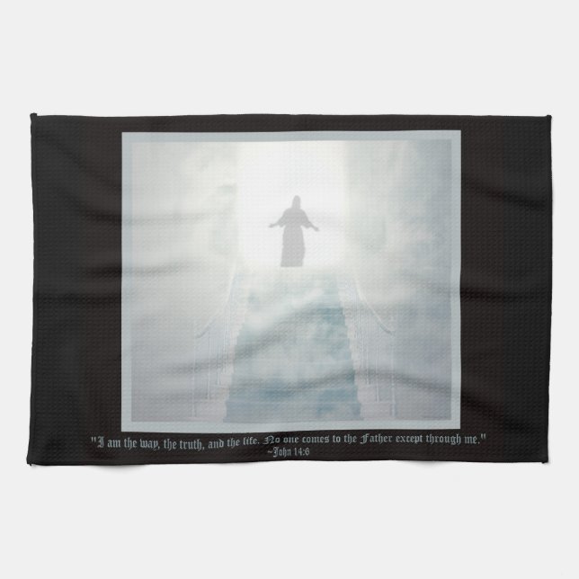 The Way Religious Tea Towel (Horizontal)