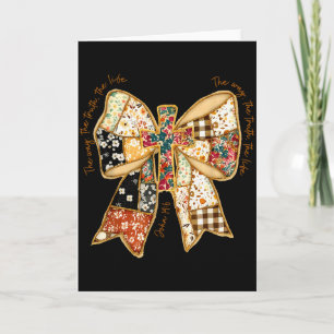 The Way The Truth The Life Coquette Christian Vers Card
