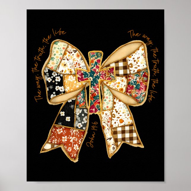 The Way The Truth The Life Coquette Christian Vers Poster (Front)