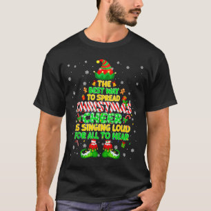 The Way To Spread Christmas Elf Xmas Boys Mens Kid T-Shirt