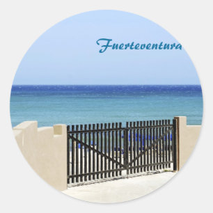 The way to the sea classic round sticker