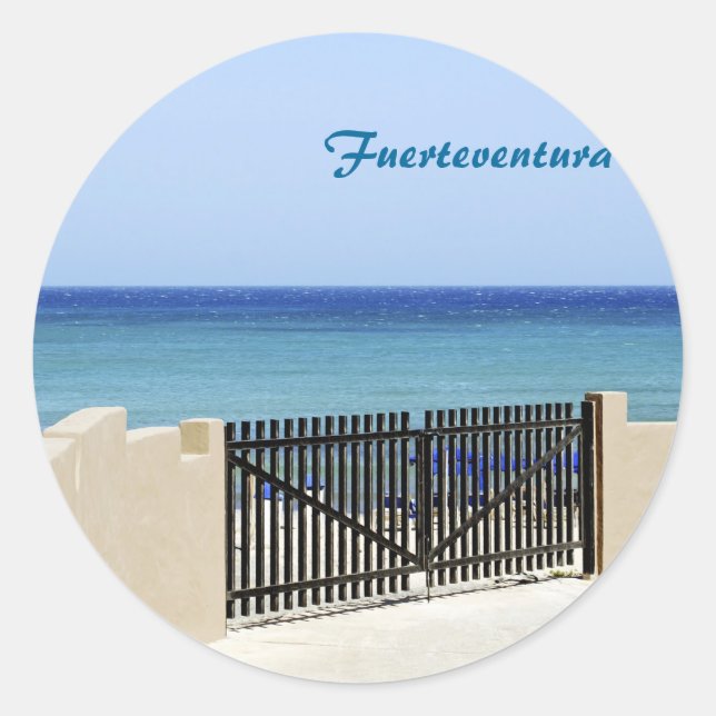 The way to the sea classic round sticker (Front)