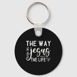 The Way, Truth & Life - John 14_6 Bible Verse Key Ring