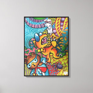 The Way You See The World By Squid Fear City Canvas Print