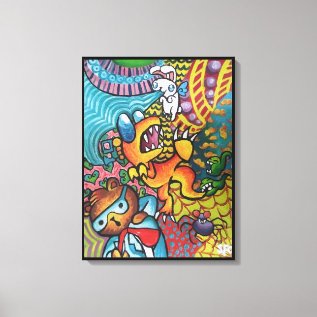The Way You See The World By Squid Fear City Canvas Print (Front)