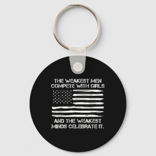 The Weakest Men Complete With Girls, Trump 2025  Key Ring