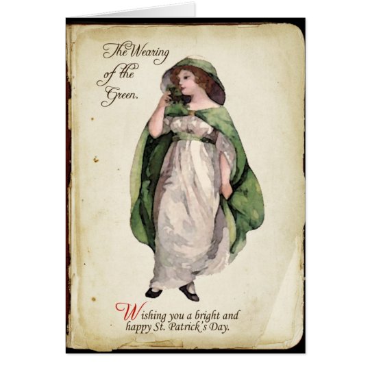The Wearing of the Green St. Patrick's Day Card