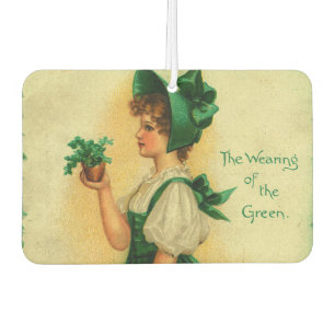 "The Wearing of the Green" vintage card, 1907 Car Air Freshener