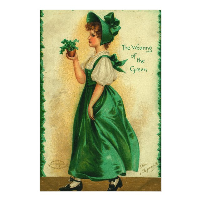 "The Wearing of the Green" vintage card, 1907 Photo Print (Front)