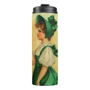 "The Wearing of the Green" vintage card, 1907 Thermal Tumbler