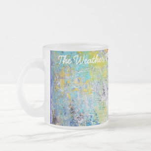 The Weather Map. Frosted Glass Coffee Mug