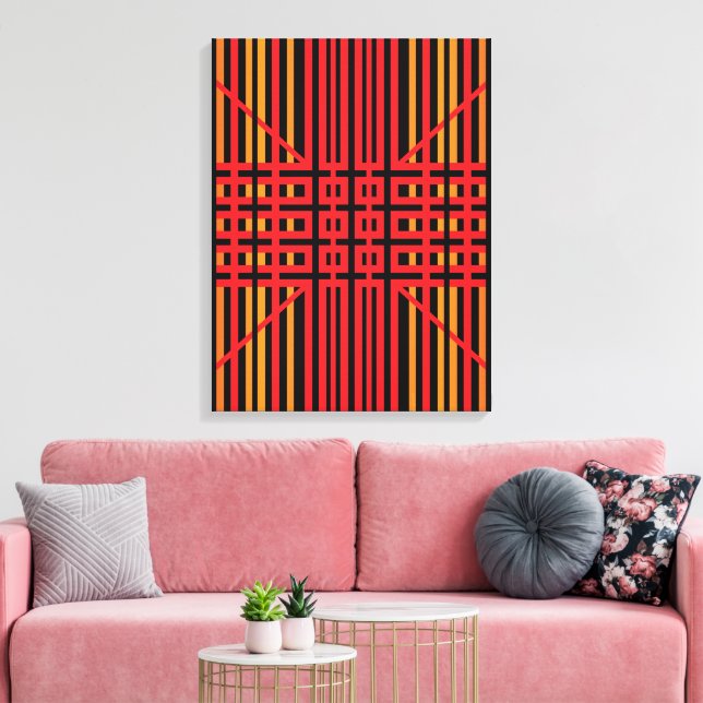 The Weaver Canvas Print (Insitu(LivingRoom))