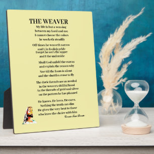 THE WEAVER POEM PLAQUE