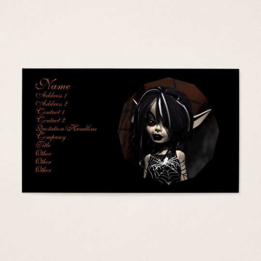 The Web Master Faery Business Card
