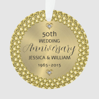 The wedding anniversary diamonds & silver ornament