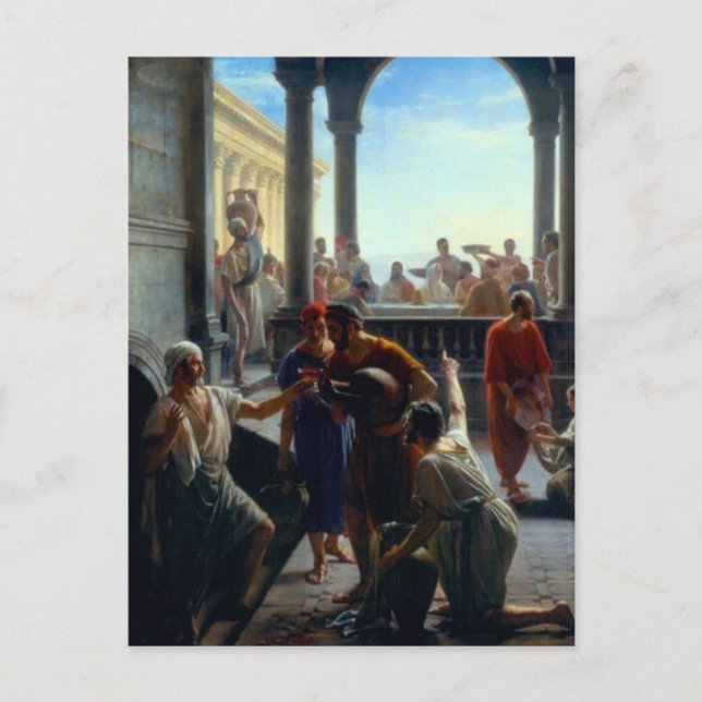 The Wedding at Cana by Carl Bloch Postcard (Front)