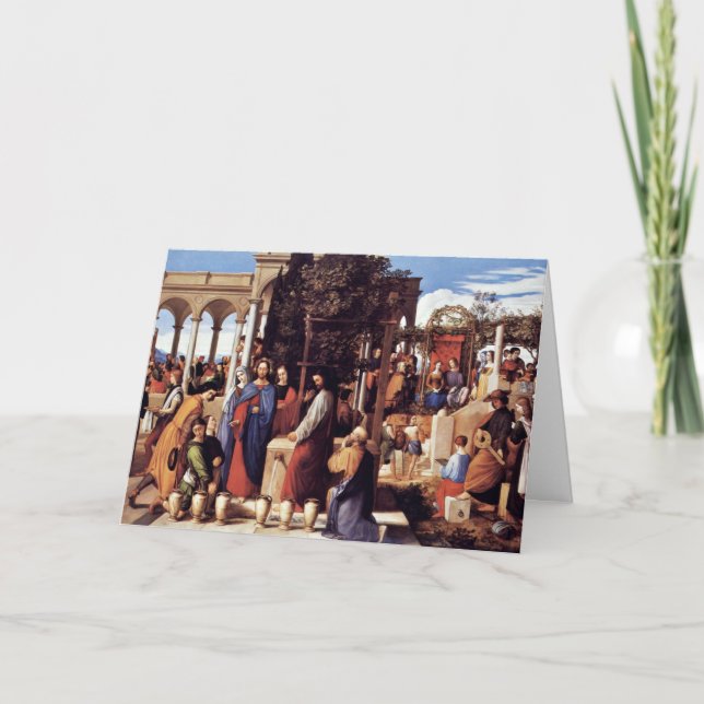 The Wedding At Cana By Julius Schnorr Von Carolsfe Card (Front)