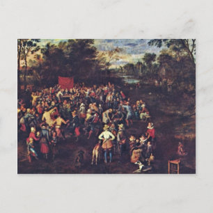 The Wedding Banquet By Bruegel D. Ä. Jan (Best Qua Postcard