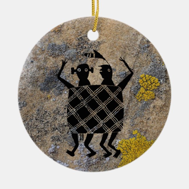 The Wedding Blanket Ceramic Tree Decoration (Front)