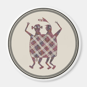 The Wedding Blanket, Mimbres Pottery Design Magnet