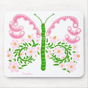 the wedding butterfly mouse mat